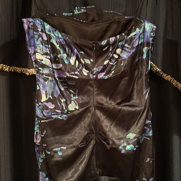 Peacock black strapless dress - Picture 3 of 3